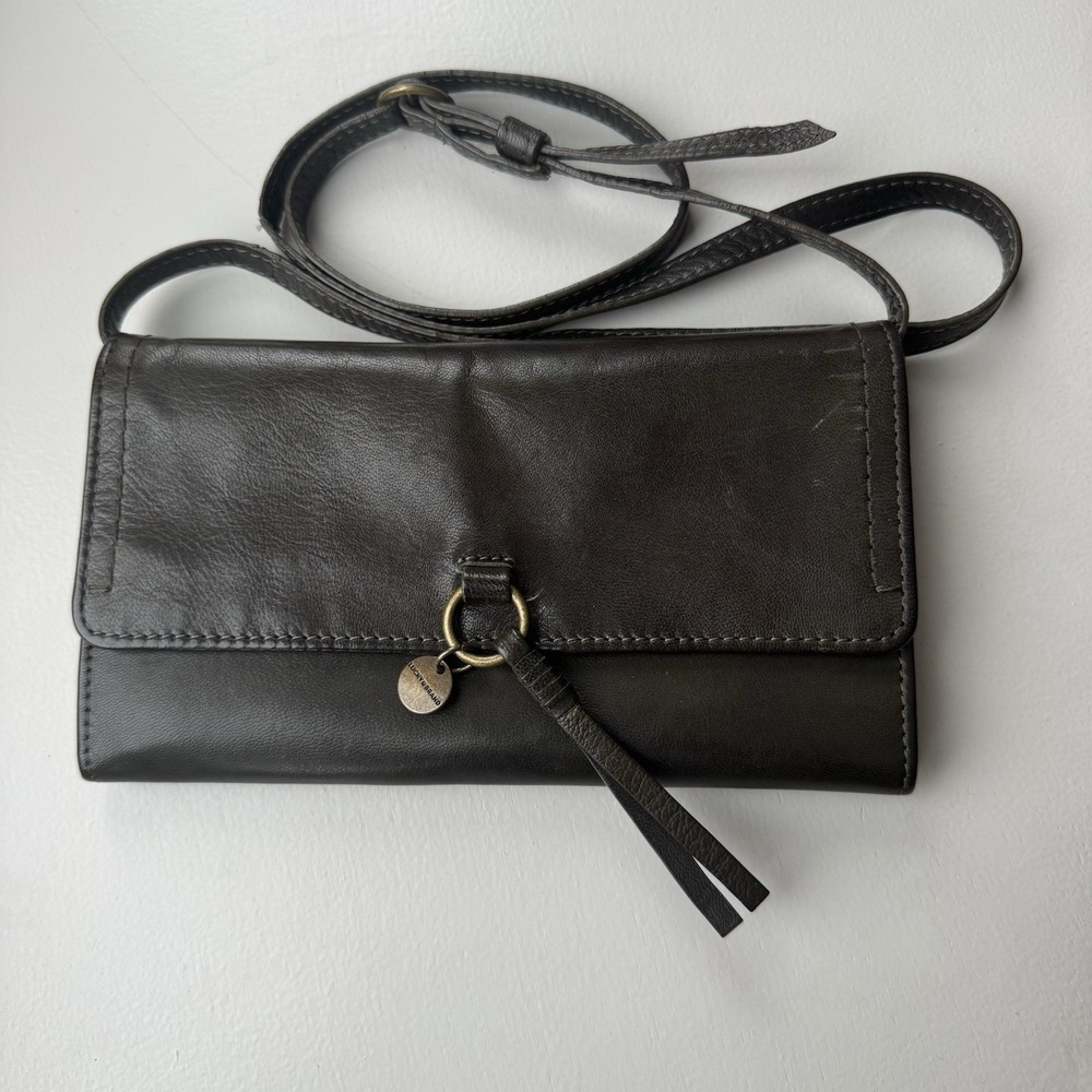 Lucky Brand Crossbody ~ Converts To Wallet ~ Deep Dark Green 8x5x1 inches